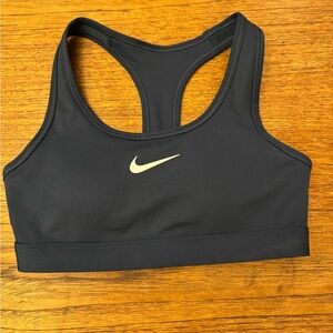 Women's Nike Swoosh Medium Support Padded Sports Bra— armory navy color size xs